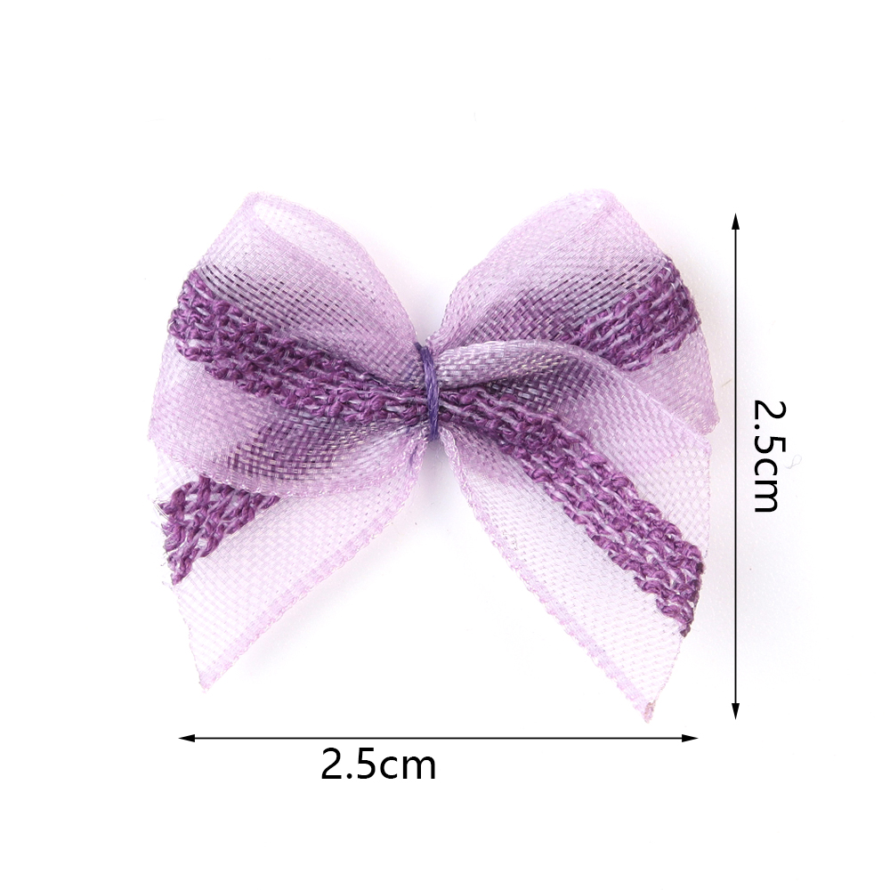 Art Craft Decoration - 30 adet 2.5x2.5cm örgü şerit yaylar