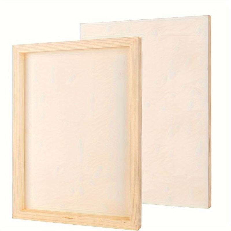 Acrylic Pour Paint - 2PCS Ahşap Panel Panosu, Ahşap Kanvas