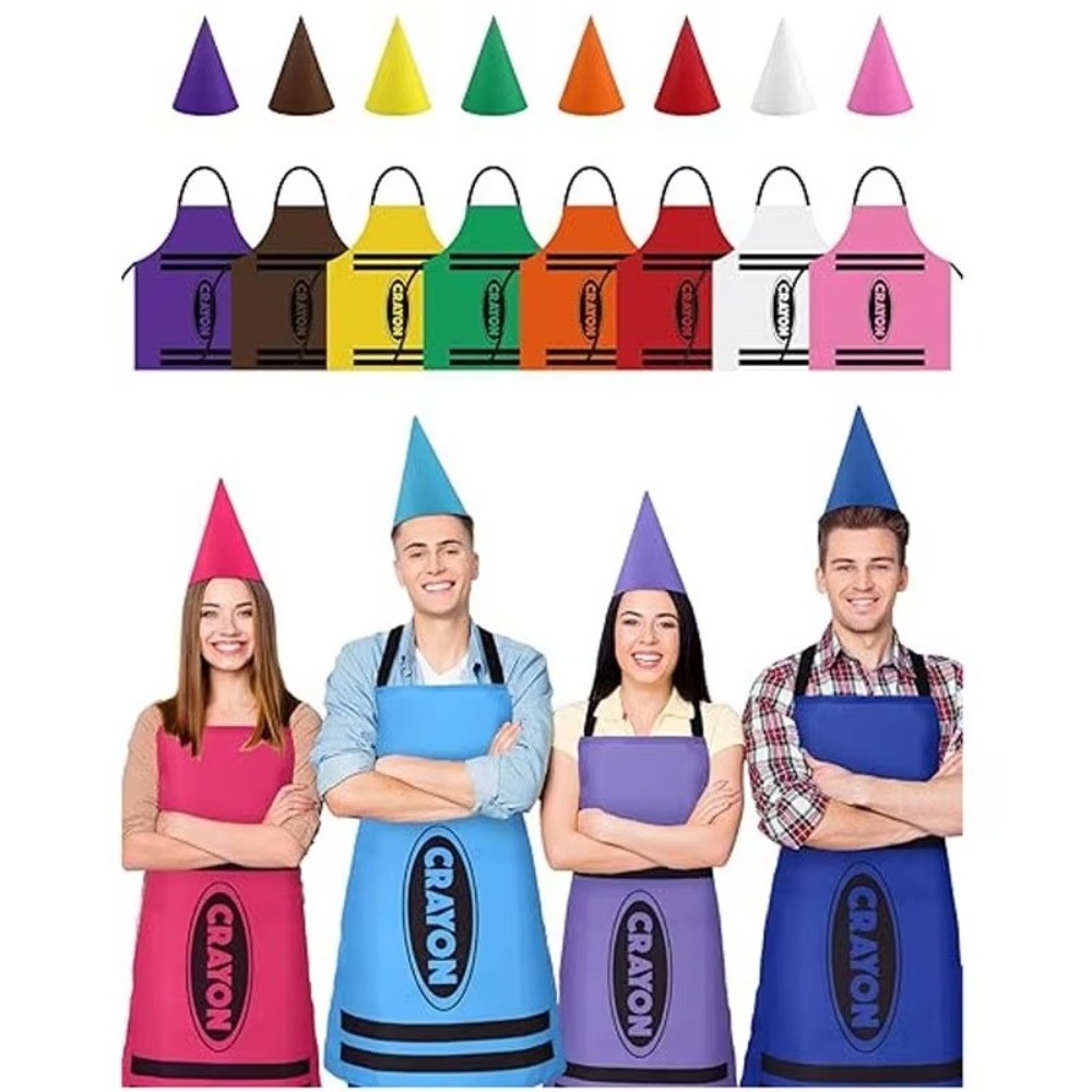 Art Craft Hat - Yeni Renkli Boya Kalemi Temalı Gnome