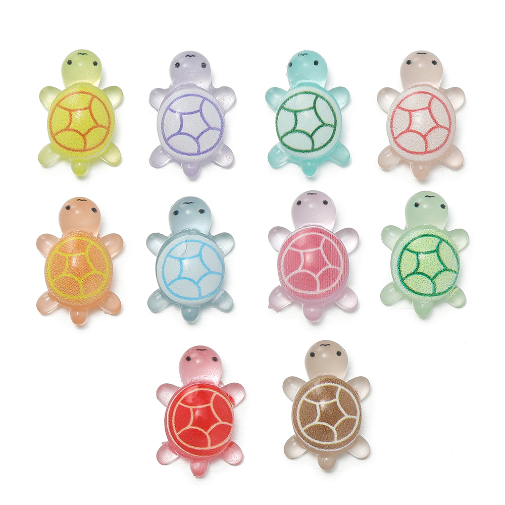 Art Craft Decoration - 10 adet/lot Mini Reçine Deniz Kaplumbağaları