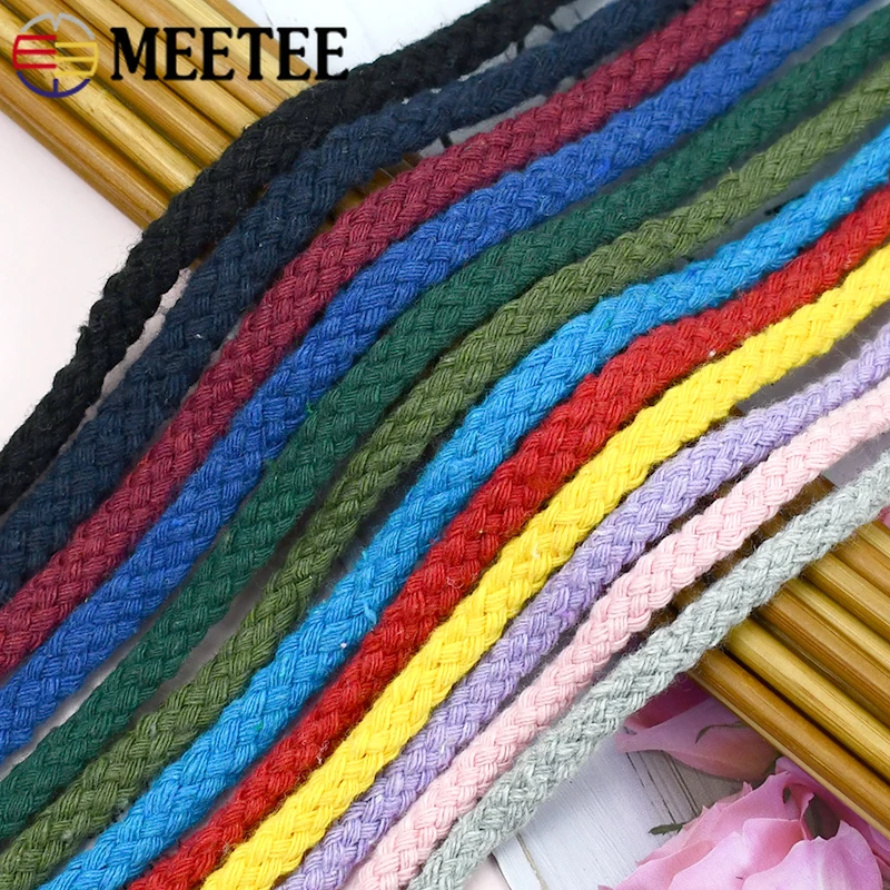 Macrame Cord Cotton - 10/50M 5/7mm Pamuk Kordon Dikiş Bükülmüş