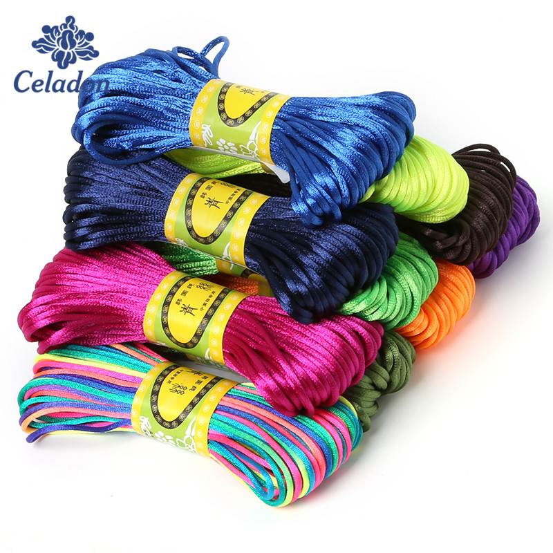 Macrame Cord Cotton - 2mm 20 metre yumuşak saten Rattail