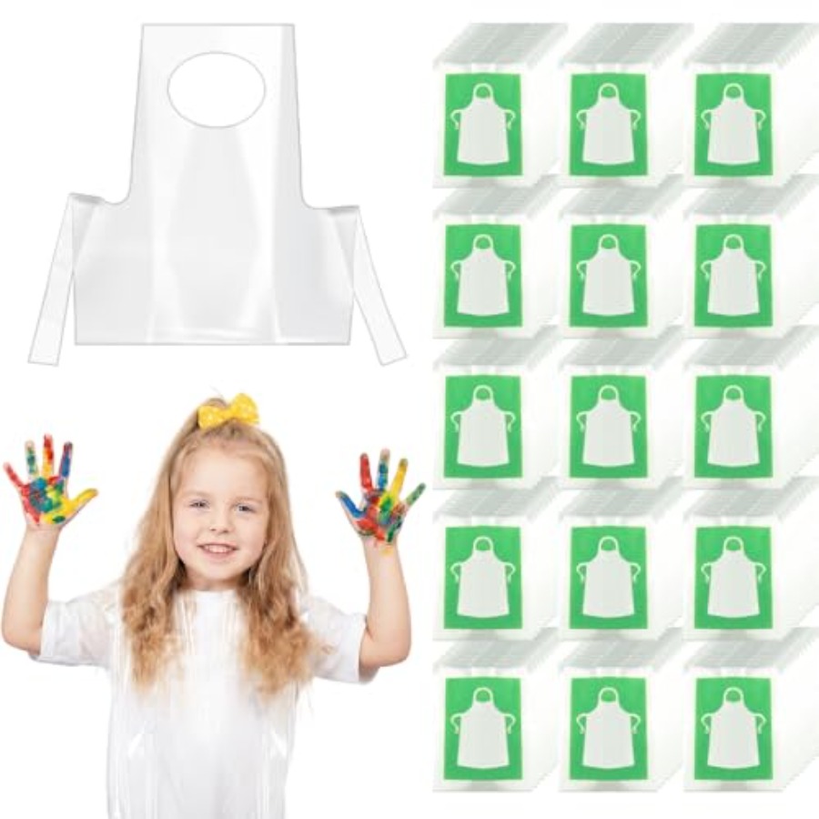 Art Craft Toddler - HKACSTHI Tek Kullanımlık Önlükler, Plastik Çocuk