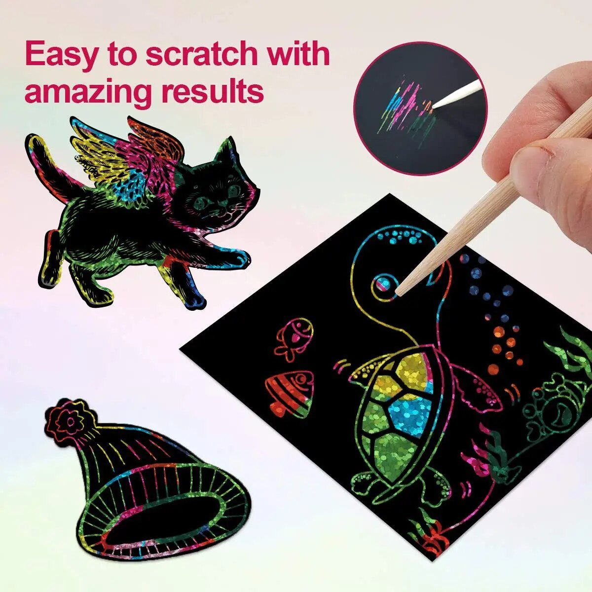 Art Craft Stick - Birçok Yaratıcı Kazı Kazan Sanat Kartı