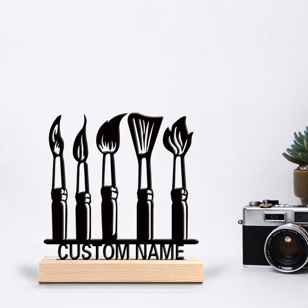 Art Craft Decoration - 1 adet masa aleti Özelleştirilmiş Metinli