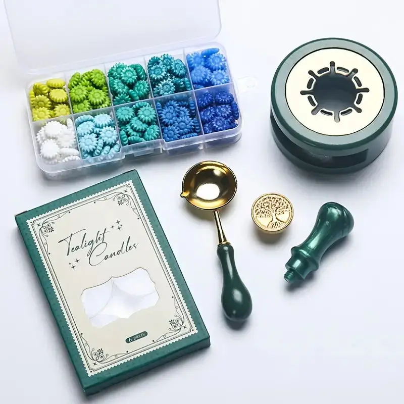 Batik Wax Kit - 200 Adet Lale Mum Mühür Seti,