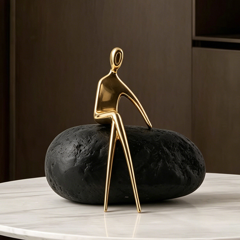 Art Craft Hotel - İskandinav Reçine Figürü Heykel Sanat Süsleri