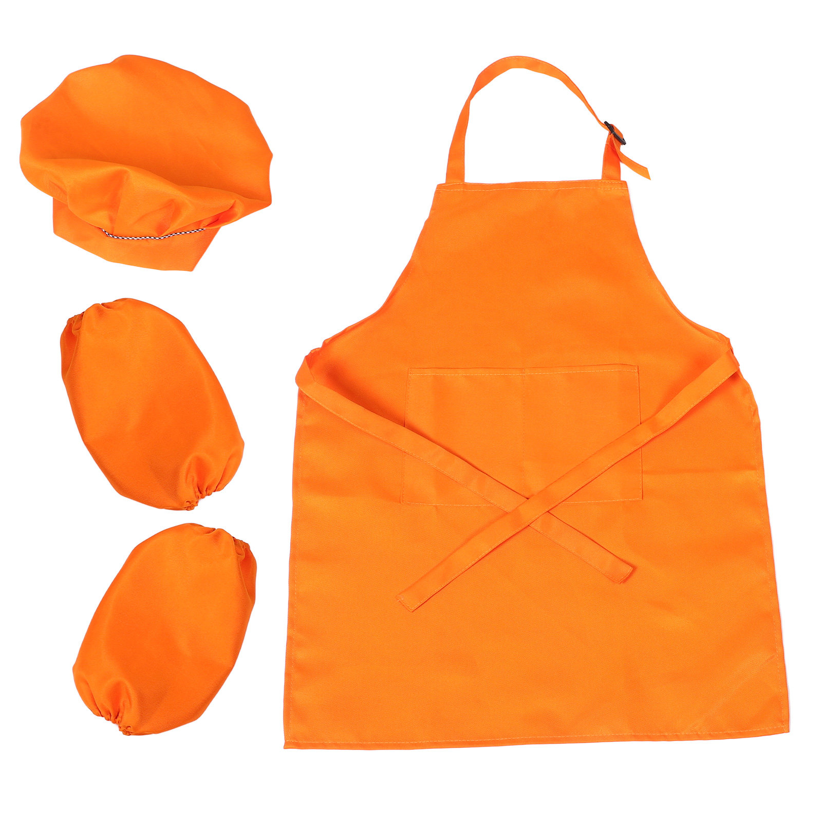 Art Craft Hat - 1 Takım Çocuk Önlüğü, Aşçı Şapkası,
