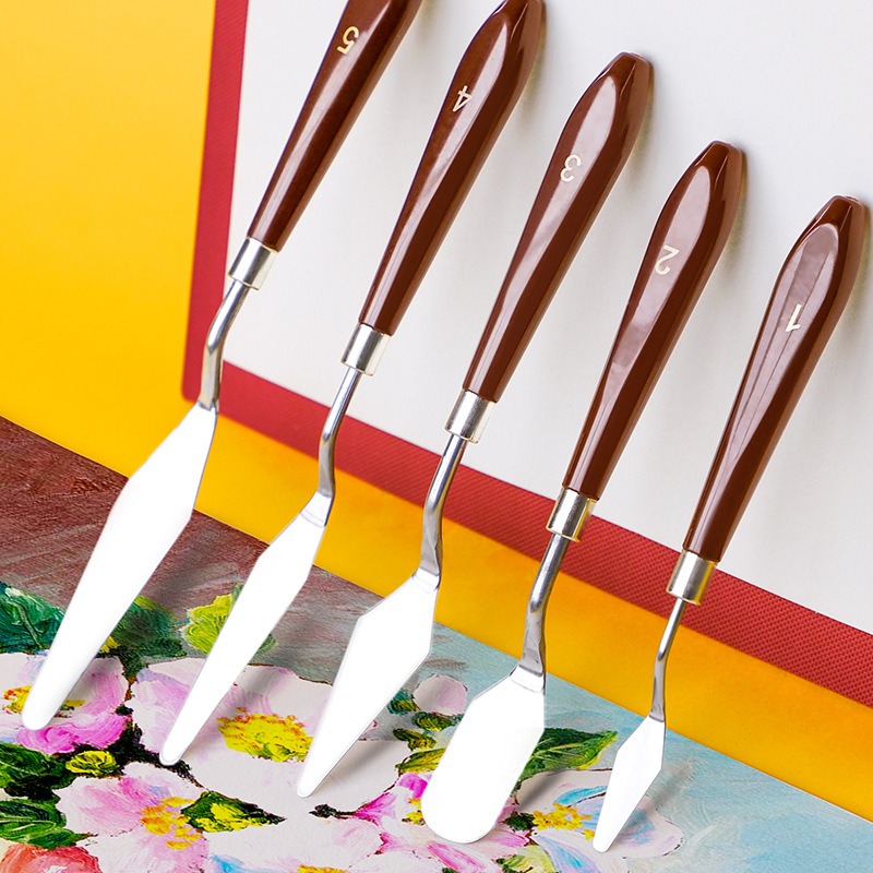 Acrylic Pour Paint - Sanatçılar için Boya Spatula Seti Yağlıboya