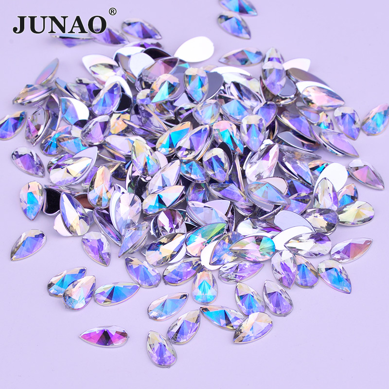 Craft And Art Difference - JUNAO toptan 8*13mm 9*18mm Flatback damla
