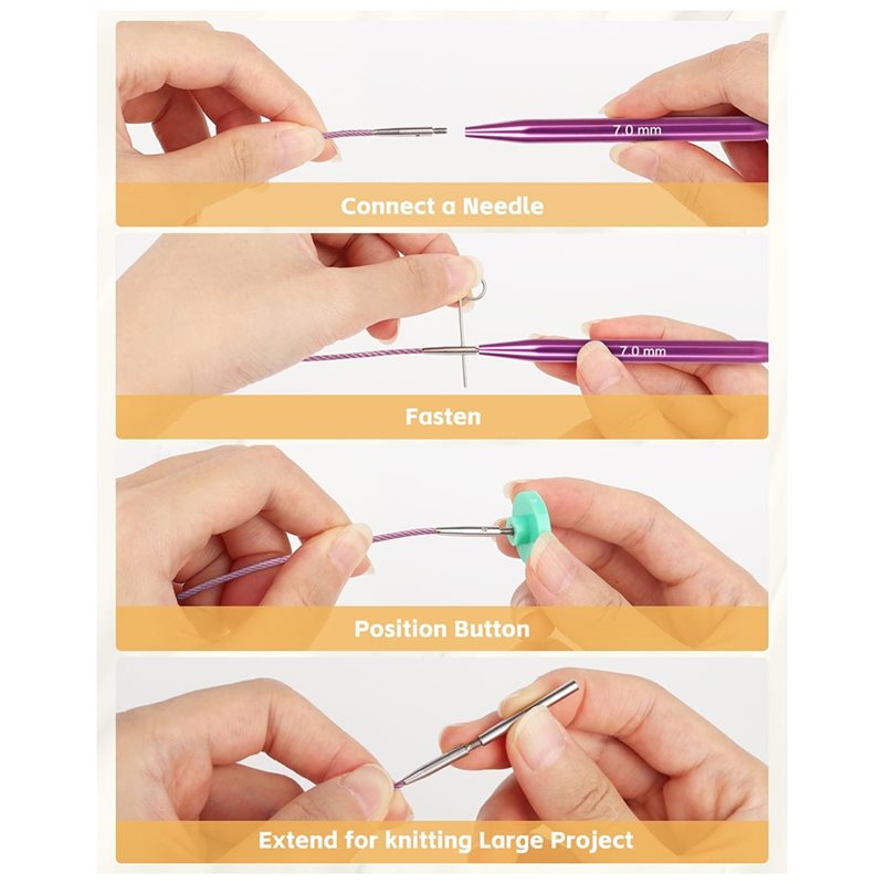 AT02-Deri Kılıf Dahil 13 Boyut - Knitting Needle Circular incelemesi ve fiyatı