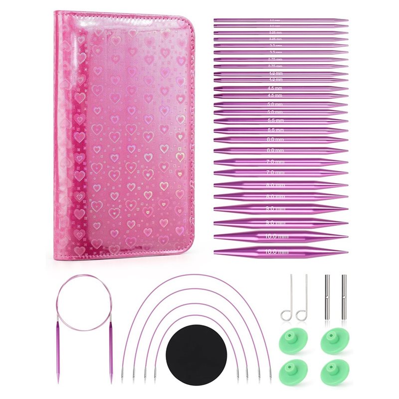 AT02-Deri Kılıf Dahil 13 Boyut - Knitting Needle Circular incelemesi ve fiyatı