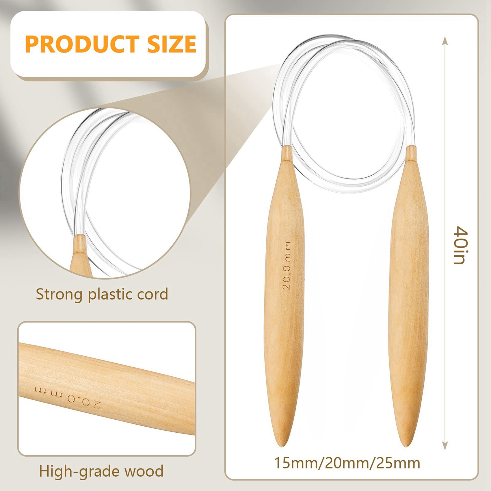 Profesyonel 6X Bambu Dairesel  - Knitting Needle Circular incelemesi ve fiyatı