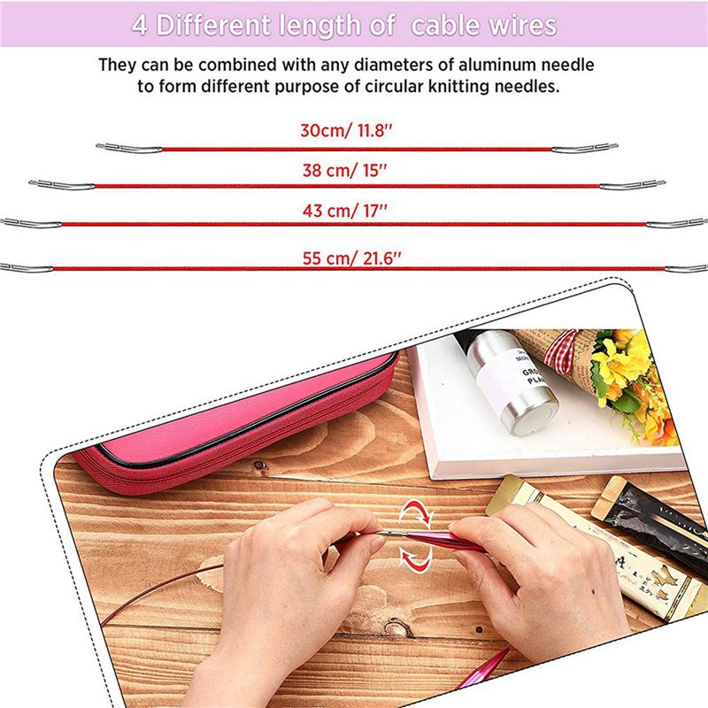 A27F-52 Parça Alüminyum Değişt - Knitting Needle Circular incelemesi ve fiyatı