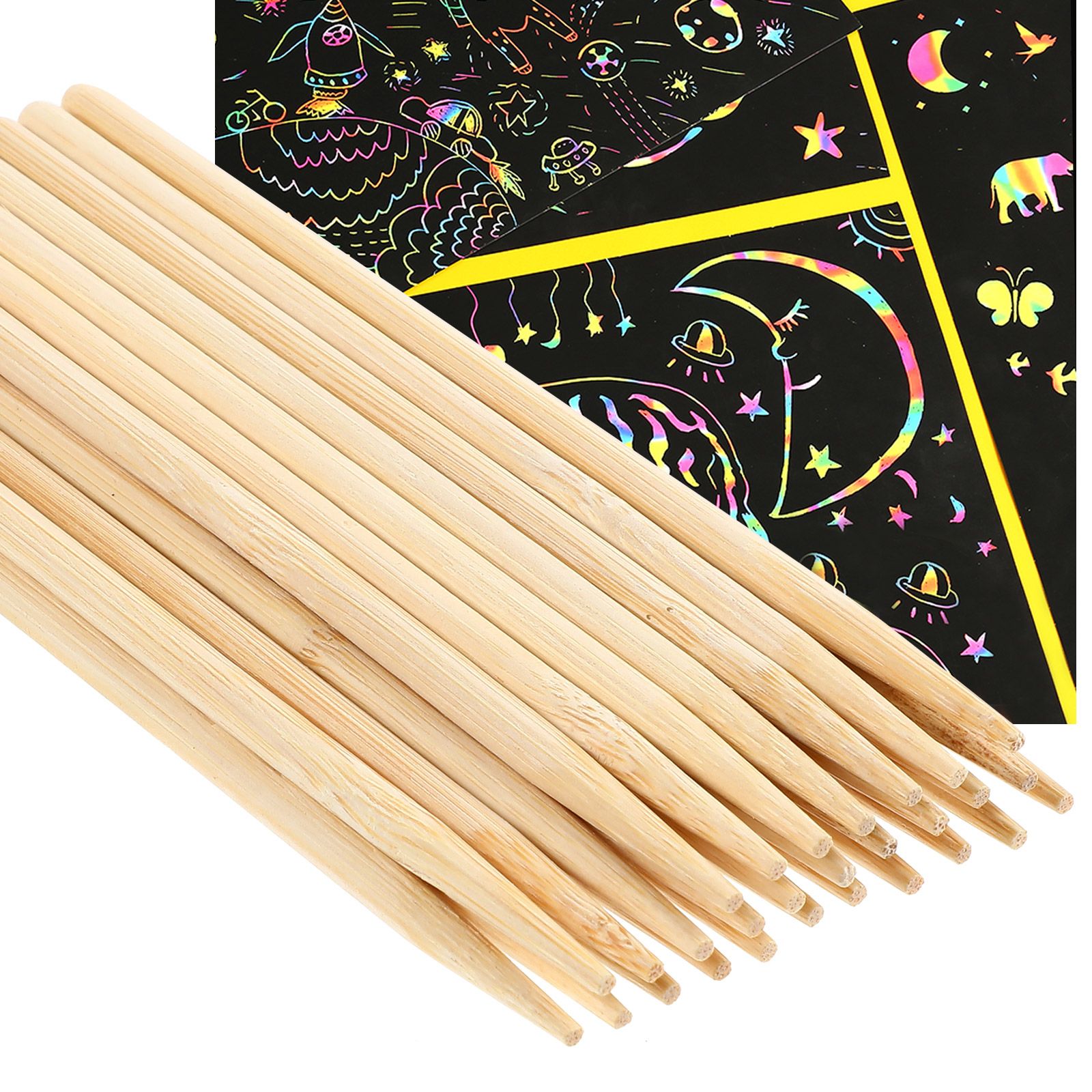 30 Adet Ahşap Çizik Boyama Bam - Art Craft Stick incelemesi ve fiyatı