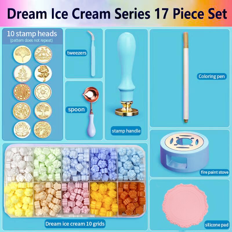 Mühür mumu damga kiti 17/18/23 - Batik Wax Kit incelemesi ve fiyatı