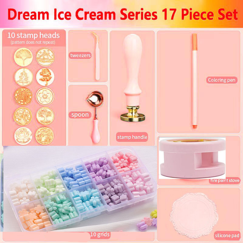 Yeni mühür mumu damga Set lake - Batik Wax Kit incelemesi ve fiyatı