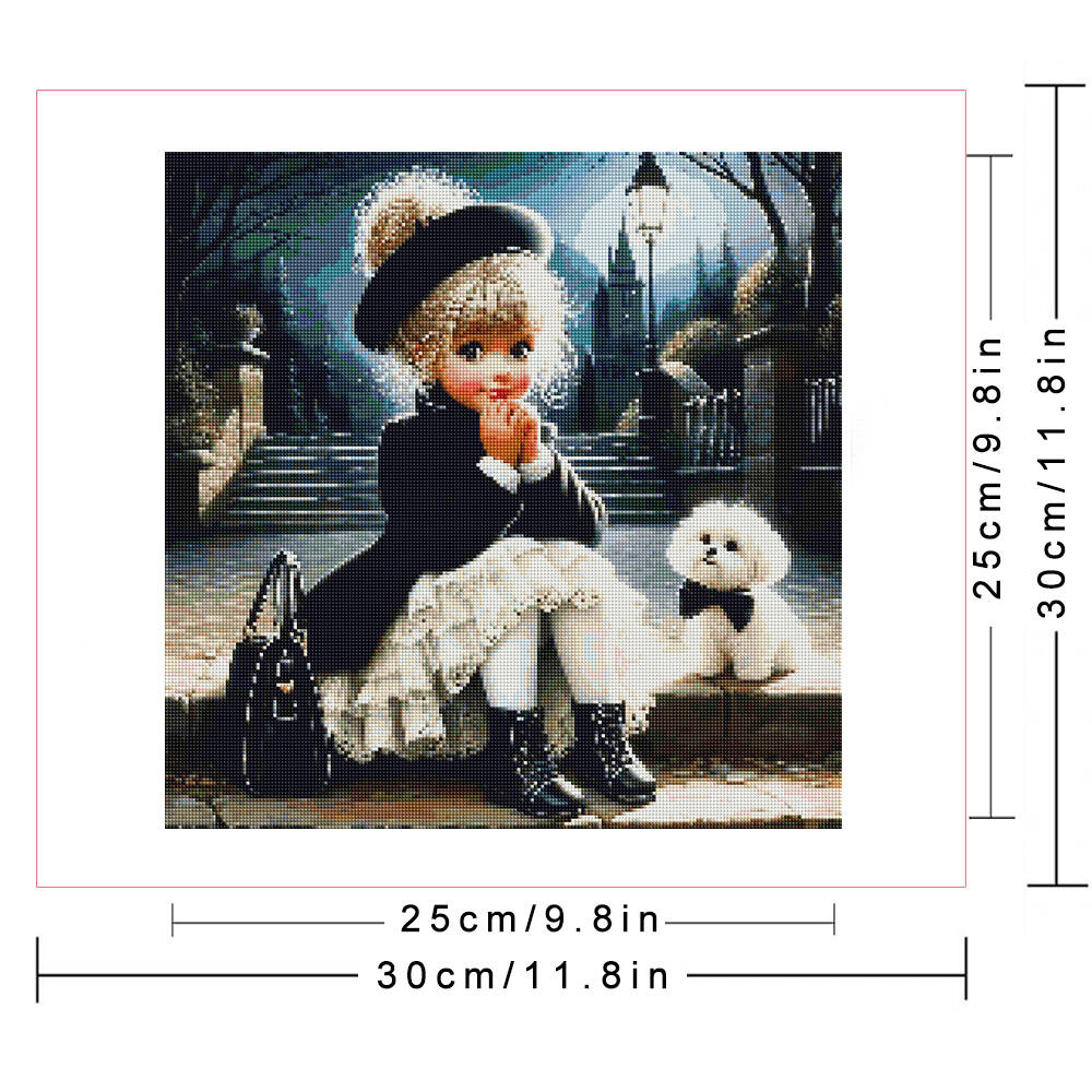 Çivili DIY Elmas Mozaik Portre - Art Craft Girl incelemesi ve fiyatı