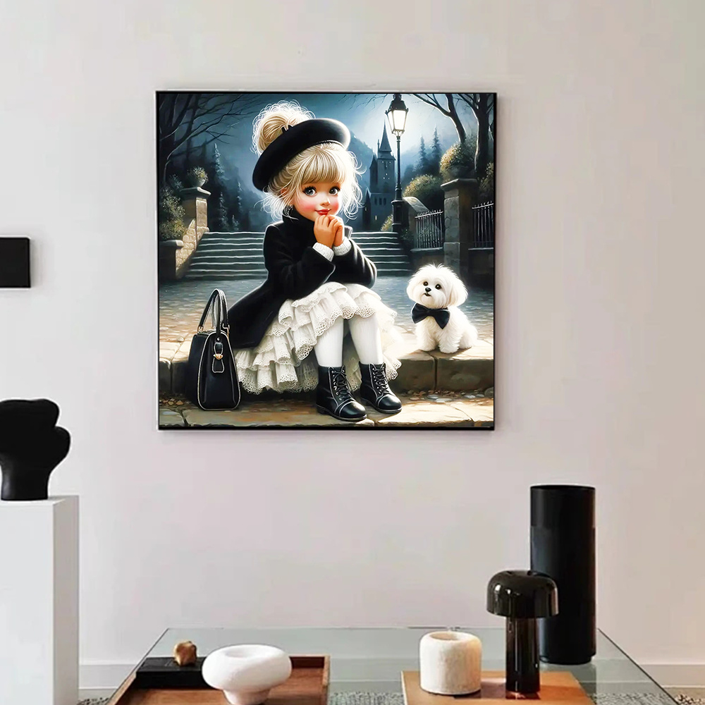 Çivili DIY Elmas Mozaik Portre - Art Craft Girl incelemesi ve fiyatı