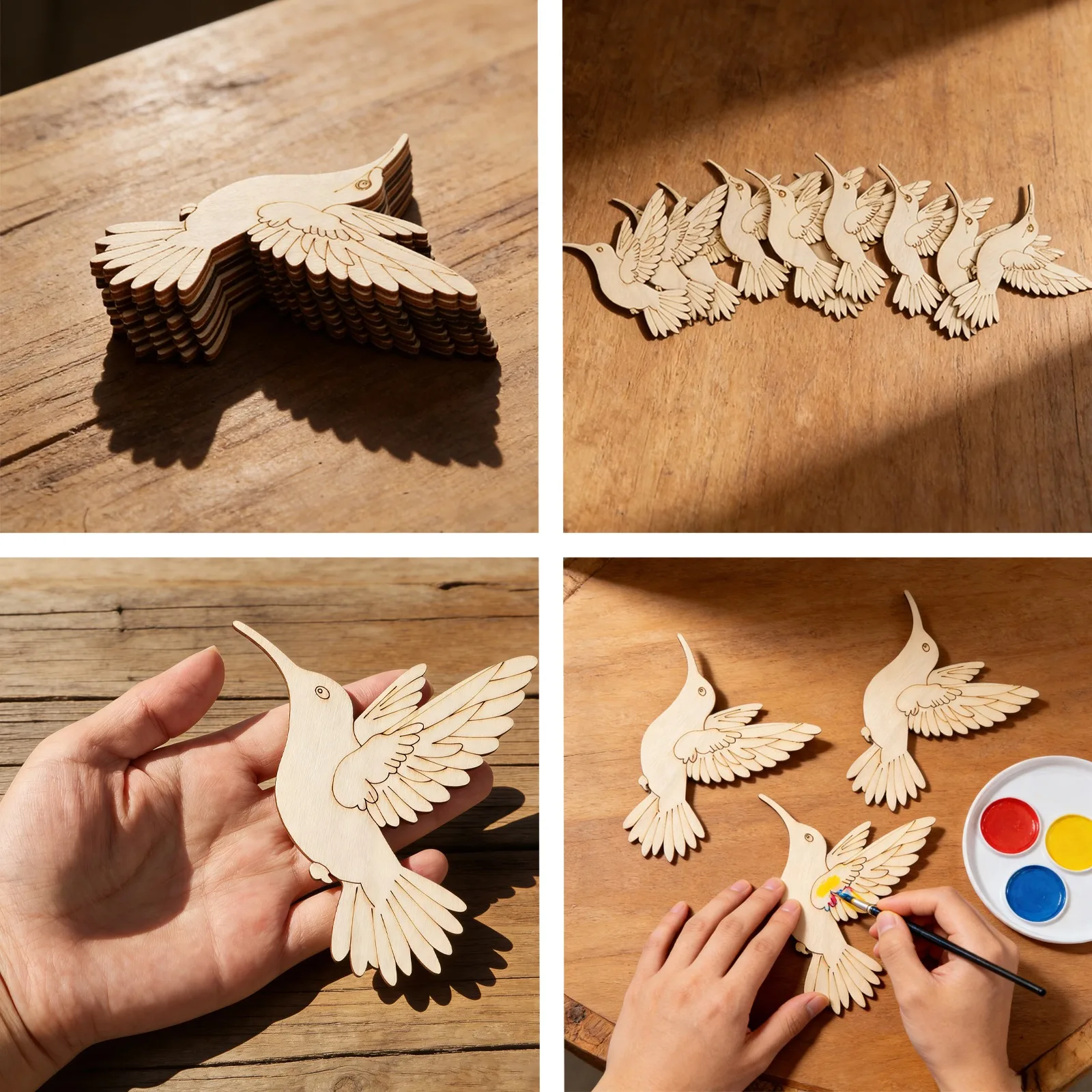 10 adet Bitmemiş Ahşap Hayvan  - Art Craft Decoration incelemesi ve fiyatı