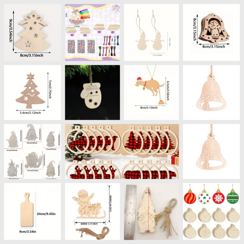 Ahşap yılbaşı süsleri, işlenme - Art Craft Christmas Tree incelemesi ve fiyatı
