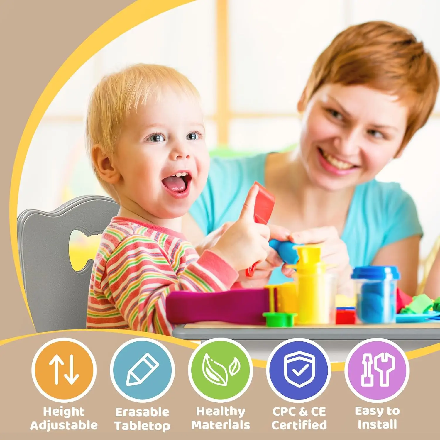 3-8 Yaş Çocuklar İçin Masa ve  - Art Craft Toddler incelemesi ve fiyatı
