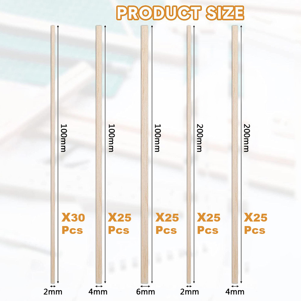130 adet Balsa Ahşap Ahşap Şer - Art Craft Stick incelemesi ve fiyatı