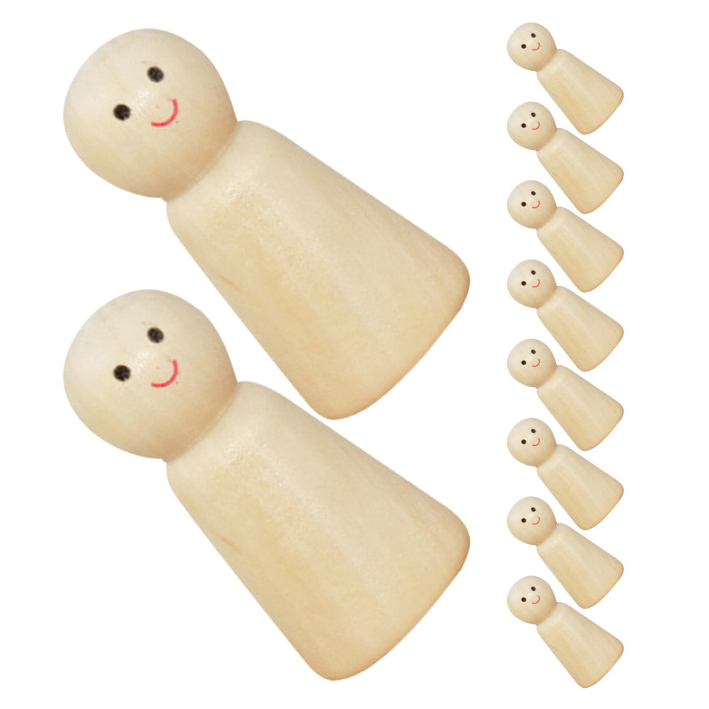 10 adet Ahşap Figür, İşlenmemi - Art Craft Decoration incelemesi ve fiyatı