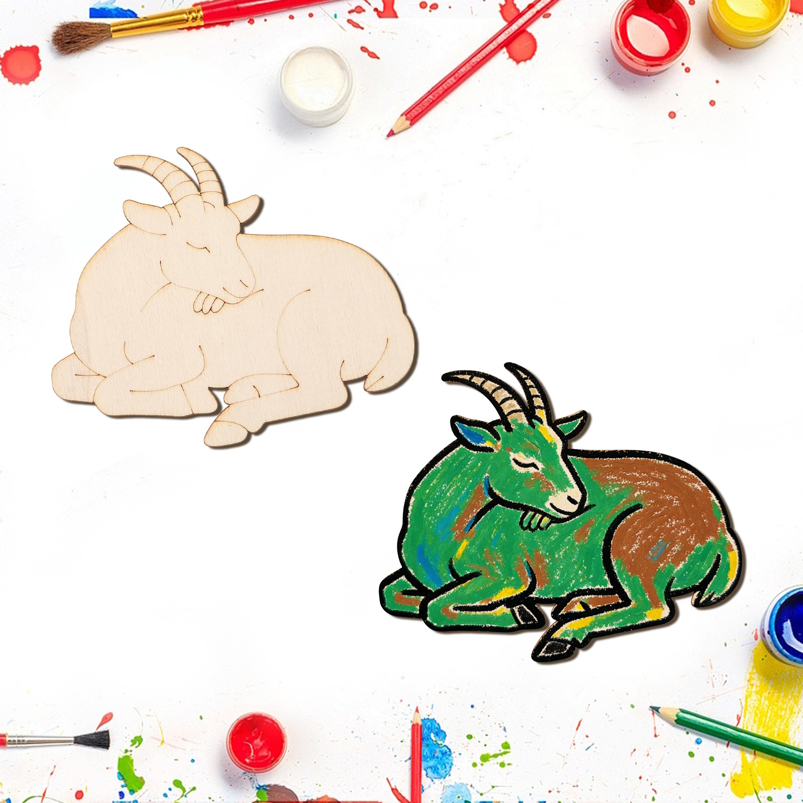 10 adet/takım Bitmemiş Ahşap K - Art Craft Decoration incelemesi ve fiyatı