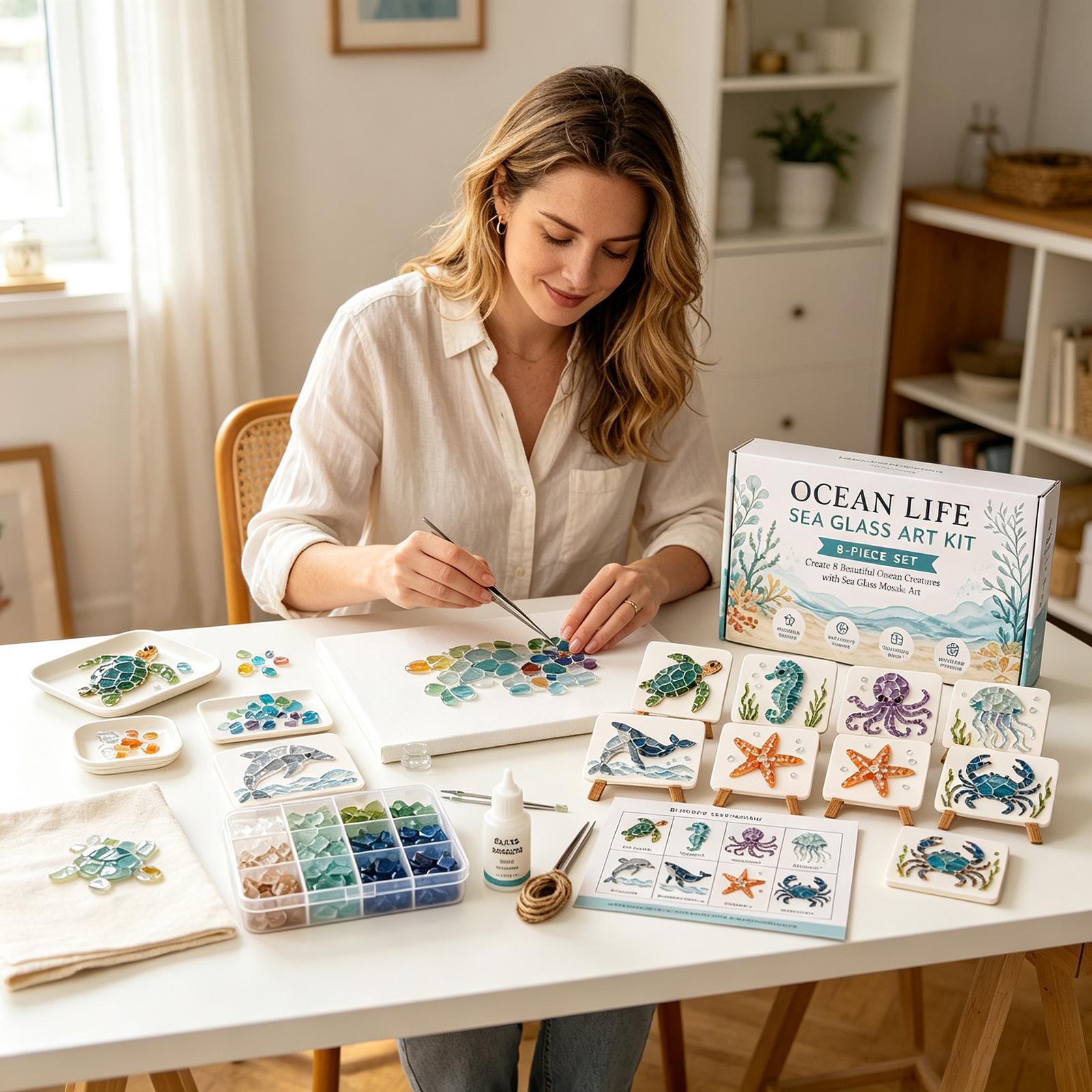 1 adet Okyanus Yaşamı Deniz Ca - Art Craft Gifts For Adults incelemesi ve fiyatı