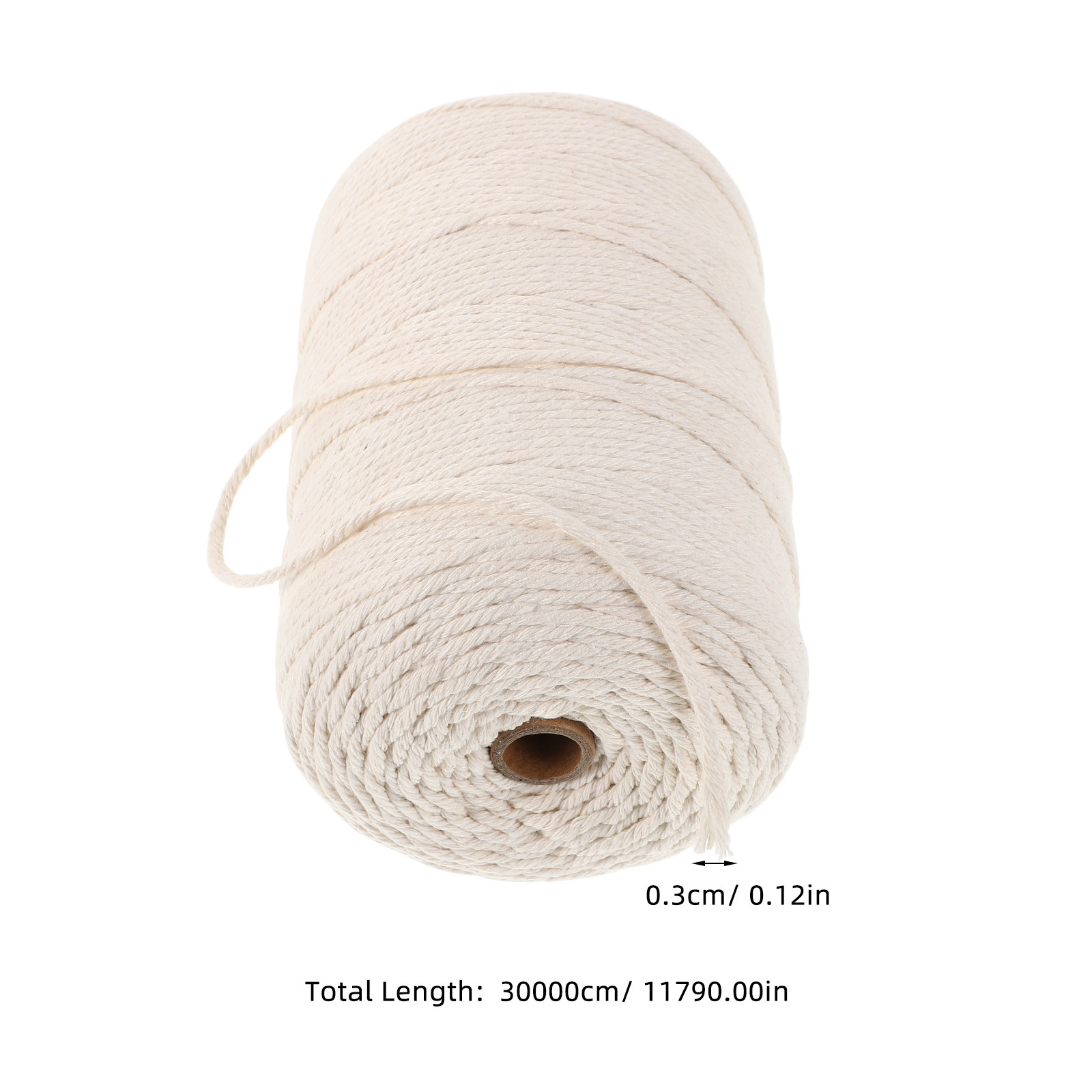 1 rulo kalın yumuşak pamuk ipi - Macrame Cord Cotton incelemesi ve fiyatı
