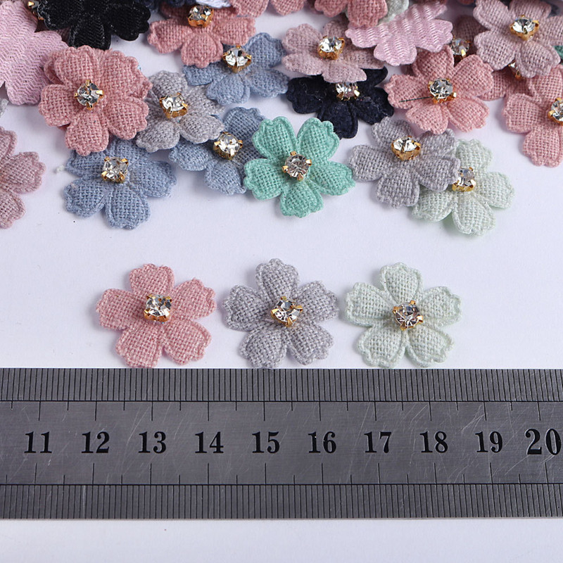 100 adet 22mm kumaş çiçek Rhin - Art Craft Hat incelemesi ve fiyatı